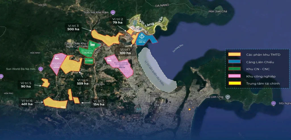 Vị trí Vinhomes Hải Vân Bay